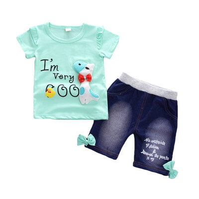2Pcs Childrens Sets Summer Girls T-shirt Shorts Set Cute Cartoon Dogs Print Casual T-shirt Denim Pant Girls Clothes Set Summer
2Pcs Childrens Sets Summer Girls T-shirt Shorts Set Cute Cartoon Dogs Print Casual T-shirt Denim Pant Girls Clothes Set Summer
