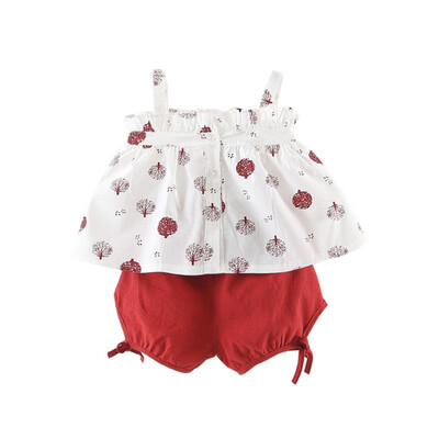 Summer Children Baby Girls Casual Floral Pattern Strap Sleeveless Tops VestShorts Suits Costume Set
Summer Children Baby Girls Casual Floral Pattern Strap Sleeveless Tops VestShorts Suits Costume Set