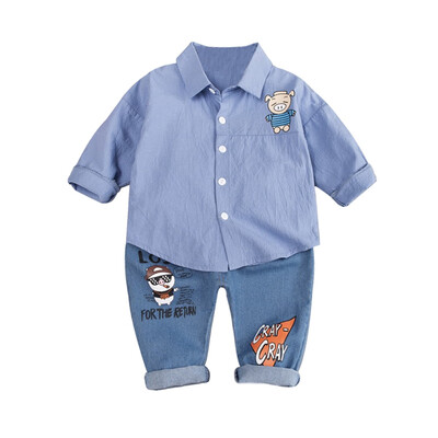 Autumn Kids Clothes Baby Boys Clothes Casual Long Sleeve Cartoon Pig Print Blouse TopsDenim Pants Trouser Set
Autumn Kids Clothes Baby Boys Clothes Casual Long Sleeve Cartoon Pig Print Blouse TopsDenim Pants Trouser Set