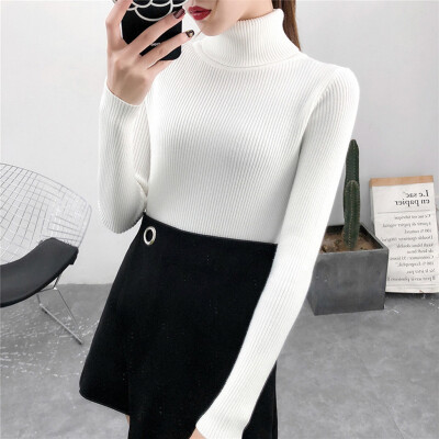 Tailored Autumn Winter Sweater Women Long Sleeve Pullover Turtleneck knitting Basic Tops
Tailored Autumn Winter Sweater Women Long Sleeve Pullover Turtleneck knitting Basic Tops