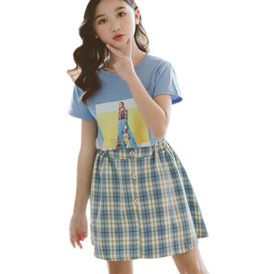 2020 Summer Girls Clothes Sets Baby Girl Short Sleeve Shirt TopShorts Skirts Kids Clothing Plaid Childrens Clothes 2pcs
2020 Summer Girls Clothes Sets Baby Girl Short Sleeve Shirt TopShorts Skirts Kids Clothing Plaid Childrens Clothes 2pcs