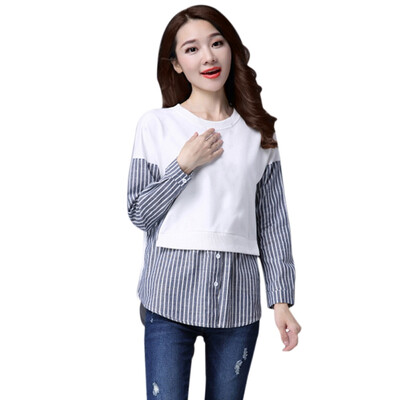 AutumnWinter Blouse Women Long Sleeve Spliced Shirts Women Striped Girls Blouse Blusas Female Clothes
AutumnWinter Blouse Women Long Sleeve Spliced Shirts Women Striped Girls Blouse Blusas Female Clothes