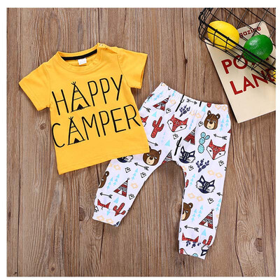 2pcs Newest Kid Infant Baby Boy clothing Yellow Short Sleeve letter Tops T-shirt Bear Leggings Pants Outfit Toddler Clothes set
2pcs Newest Kid Infant Baby Boy clothing Yellow Short Sleeve letter Tops T-shirt Bear Leggings Pants Outfit Toddler Clothes set