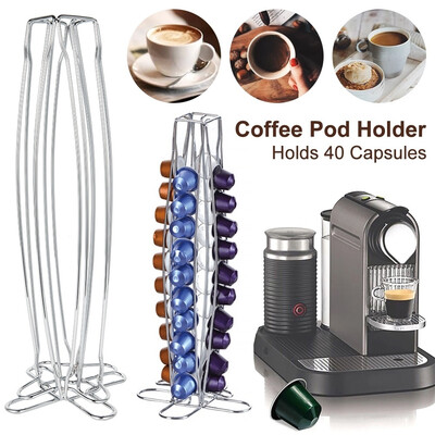 40 Capsules Coffee Capsule Stand Coffee Holder Coffee Capsule Holder Stainless Steel Revolving Rack
40 Capsules Coffee Capsule Stand Coffee Holder Coffee Capsule Holder Stainless Steel Revolving Rack