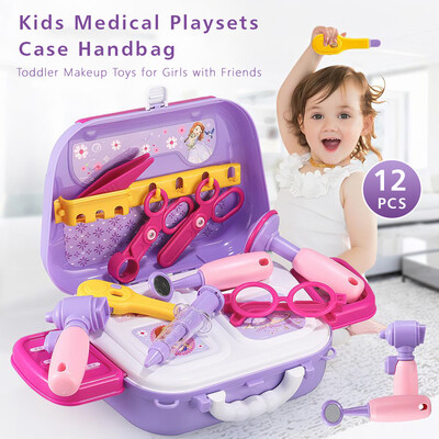 Kids Doctor Playsets Case Handbag Pretend Play Doctor Case Set 12PCS Toddler Doctor Toys for Kids Medical Playset
Kids Doctor Playsets Case Handbag Pretend Play Doctor Case Set 12PCS Toddler Doctor Toys for Kids Medical Playset