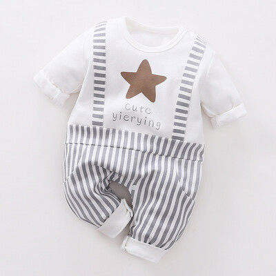 Autumn Baby Boy Casual Romper Infant Stripe Print Long Sleeve Children Bodysuit Jumpsuit Outfits
Autumn Baby Boy Casual Romper Infant Stripe Print Long Sleeve Children Bodysuit Jumpsuit Outfits