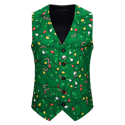 Toponeto Mens Fashion Banquet Business Casual Christmas Printing Waistcoat Tops Vest
Toponeto Mens Fashion Banquet Business Casual Christmas Printing Waistcoat Tops Vest