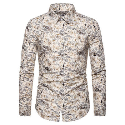 Tailored Men Summer Slim Loose Hawaii Long Sleeve Printed Turn-down Collar T-shirt Tops
Tailored Men Summer Slim Loose Hawaii Long Sleeve Printed Turn-down Collar T-shirt Tops