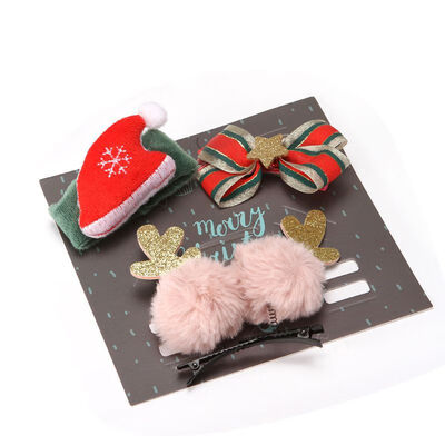 Toddler Baby Girls Christmas Cartoon Santa Claus Holiday Party Wristband 2pcs Hair Clip Headwear Accessories Sets for Children
Toddler Baby Girls Christmas Cartoon Santa Claus Holiday Party Wristband 2pcs Hair Clip Headwear Accessories Sets for Children