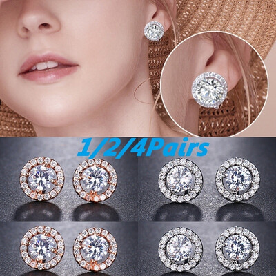 124 Pairs Silver Round Stud Earrings Individual Round Diamond Stud Earrings Rosegold Filled Stud Earrings
124 Pairs Silver Round Stud Earrings Individual Round Diamond Stud Earrings Rosegold Filled Stud Earrings