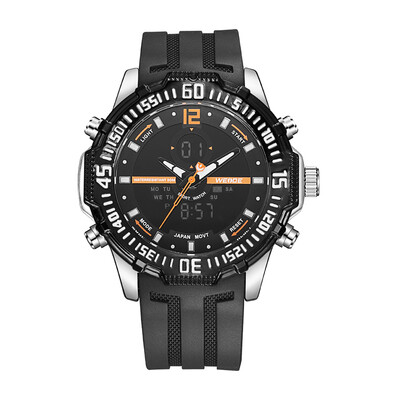 WEIDE WH6105 Dual Display Quartz Digital Men Watch Multifunctional Sports 3ATM Waterproof Big Dial Large Face Stopwatch Timer Week
WEIDE WH6105 Dual Display Quartz Digital Men Watch Multifunctional Sports 3ATM Waterproof Big Dial Large Face Stopwatch Timer Week