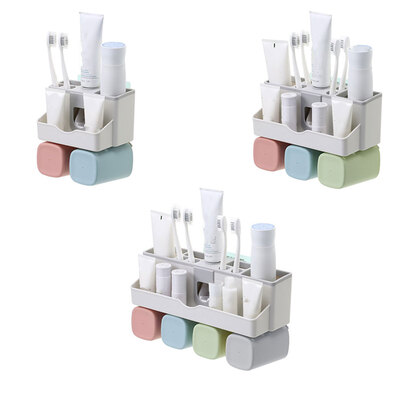 4 in 1 Toothbrush Holder Set Automatic Toothpaste Dispenser Toothbrush Facial Cleanser Holder Set Wall Mount Stand
4 in 1 Toothbrush Holder Set Automatic Toothpaste Dispenser Toothbrush Facial Cleanser Holder Set Wall Mount Stand