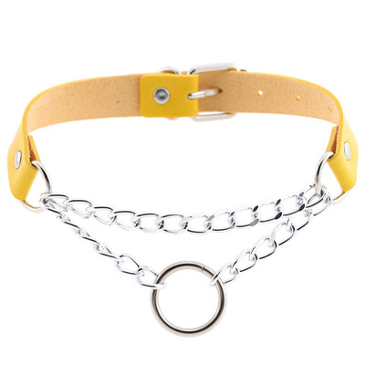 Women Men Punk Exaggerated Handmade Chain Choker Necklace O Round Metal Leather Collar Bondage Harness Necklace
Women Men Punk Exaggerated Handmade Chain Choker Necklace O Round Metal Leather Collar Bondage Harness Necklace