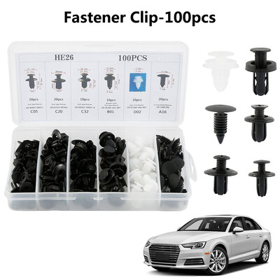 100PCS Car Auto Clip Trim Push Pin Rivet Fender Bumper Door Panel Retainer Fastener Kit
100PCS Car Auto Clip Trim Push Pin Rivet Fender Bumper Door Panel Retainer Fastener Kit