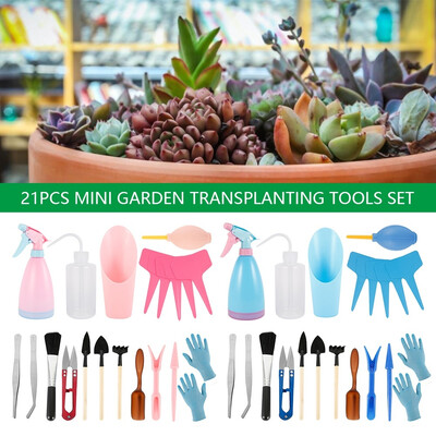 21Pcs Mini Garden Transplanting Tools Set Gardening Hand Tools for Succulent Care Indoor Miniature Fairy Garden Plant Care
21Pcs Mini Garden Transplanting Tools Set Gardening Hand Tools for Succulent Care Indoor Miniature Fairy Garden Plant Care