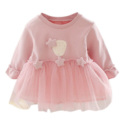 2 Color Autumn Casual Baby Girls Dress 6M-3Y Kids Strawberry Pattern Long Sleeve Patchwork Mesh Dress Toddler Girl Party Dress
2 Color Autumn Casual Baby Girls Dress 6M-3Y Kids Strawberry Pattern Long Sleeve Patchwork Mesh Dress Toddler Girl Party Dress