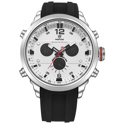 WEIDE WH6303 Quartz Digital Electronic Watch Three Sub-Dials Dual Time Week Time Display 3ATM Waterproof Timer Business Men Fashio
WEIDE WH6303 Quartz Digital Electronic Watch Three Sub-Dials Dual Time Week Time Display 3ATM Waterproof Timer Business Men Fashio