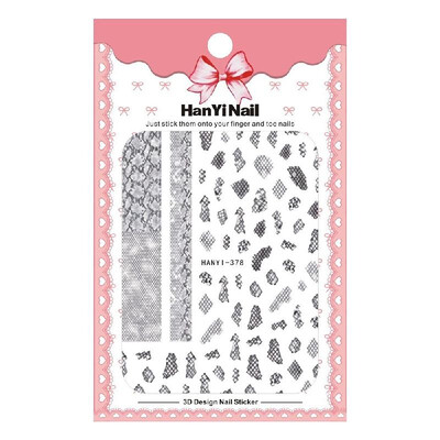 1 Sheet 3D Nail Stickers F-lame Animal Letters Pattern Adhesive Nail Art Sticker Manicure Decoration
1 Sheet 3D Nail Stickers F-lame Animal Letters Pattern Adhesive Nail Art Sticker Manicure Decoration
