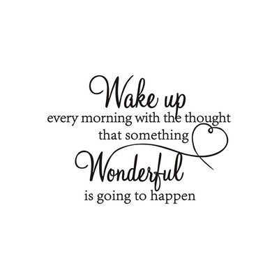Gobestart WAKE UP EVERY MORNING DREAM Quote Wall Stickers Art Room Removable Decals DIY
Gobestart WAKE UP EVERY MORNING DREAM Quote Wall Stickers Art Room Removable Decals DIY