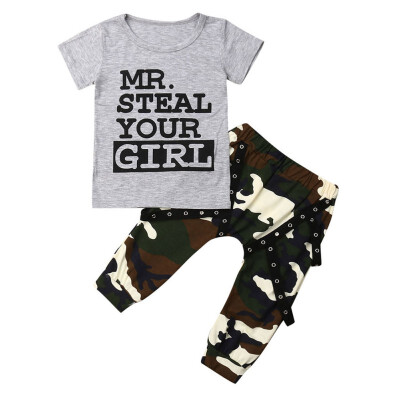 Summer Baby Boy Short Sleeve Letter Print T-shirt TopsPants Trousers Toddler Casual Set
Summer Baby Boy Short Sleeve Letter Print T-shirt TopsPants Trousers Toddler Casual Set