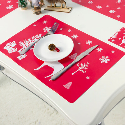Gobestart Creative Christmas PVC printing Bowl Fork Placemat Mat 6 placemats 6 coasters
Gobestart Creative Christmas PVC printing Bowl Fork Placemat Mat 6 placemats 6 coasters