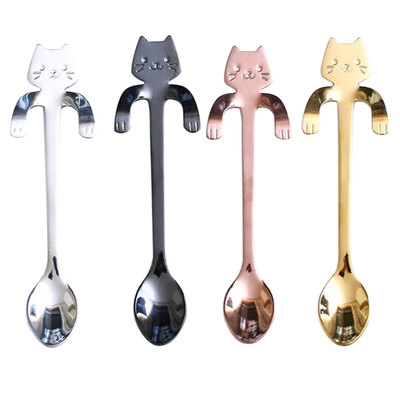 Cute Cat Design Smile Cat Coffee Spoon Stainless Steel Spoon Long Handle Teaspoon Ice Cream Spoon
Cute Cat Design Smile Cat Coffee Spoon Stainless Steel Spoon Long Handle Teaspoon Ice Cream Spoon
