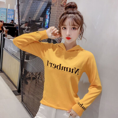 Women Hooded Autumn Simple Long Sleeve Letter Print Loose Hooded Sweet Solid Color New Hooded Pullover Hooded Tops
Women Hooded Autumn Simple Long Sleeve Letter Print Loose Hooded Sweet Solid Color New Hooded Pullover Hooded Tops