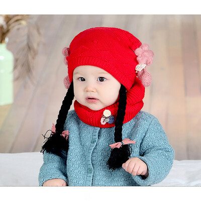 2PCSSet Winter Baby Girl Warmer Scarf Hat With Braid Design Infant Collar Neckerchiefs Headwear Cartoon Scarf Hat Set
2PCSSet Winter Baby Girl Warmer Scarf Hat With Braid Design Infant Collar Neckerchiefs Headwear Cartoon Scarf Hat Set