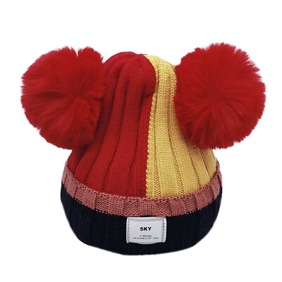 Newborn Cute Winter Warm Kids Baby Ball Design Hats Patchwork Knitted Wool Hemming Caps
Newborn Cute Winter Warm Kids Baby Ball Design Hats Patchwork Knitted Wool Hemming Caps