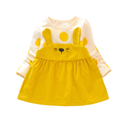 Autumn Dress Casual Baby Girls Cartoon Animal Pattern Long Sleeve Patchwork Dress Kids Sundress
Autumn Dress Casual Baby Girls Cartoon Animal Pattern Long Sleeve Patchwork Dress Kids Sundress