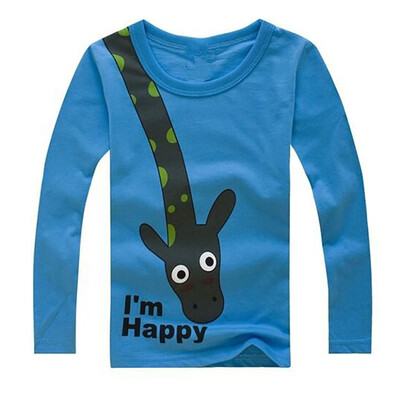 Hot Sale Children Long Sleeve Tops Giraffe Im Happy Kids Boys T-shirt Top Spring Clothing casual baby clothing Tops 2-6Y
Hot Sale Children Long Sleeve Tops Giraffe Im Happy Kids Boys T-shirt Top Spring Clothing casual baby clothing Tops 2-6Y