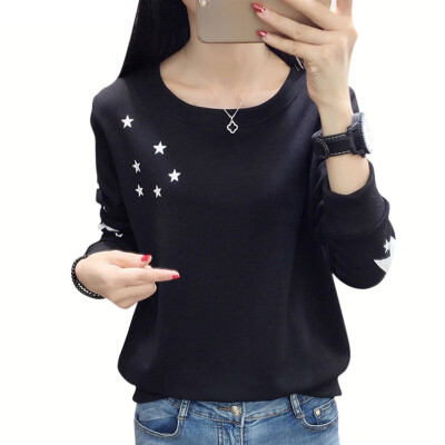 Autumn Winter New Star Print Round Neck Pullover Long Sleeve Loose Clothes WomenCouples
Autumn Winter New Star Print Round Neck Pullover Long Sleeve Loose Clothes WomenCouples