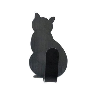 Wall Mounted Stainless Steel Cat shape Hooks Coat Robe Hanging Hook Home Door Clothes Hanger Cat key Decorative
Wall Mounted Stainless Steel Cat shape Hooks Coat Robe Hanging Hook Home Door Clothes Hanger Cat key Decorative