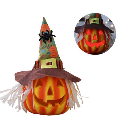 Halloween LED Light Up Halloween Lantern Ornament Hollow Foam Pumpkin With Witch Hat Holiday Home Decorations
Halloween LED Light Up Halloween Lantern Ornament Hollow Foam Pumpkin With Witch Hat Holiday Home Decorations