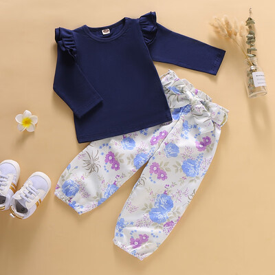 Autumn Baby Girls Clothes Newborn Sets Outfit Long Sleeve Tshirt Tops Floral Print Pants 2Pcs Set Fashion Roupa Infantil
Autumn Baby Girls Clothes Newborn Sets Outfit Long Sleeve Tshirt Tops Floral Print Pants 2Pcs Set Fashion Roupa Infantil