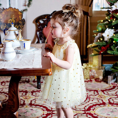 2019 Hot In Ins Shiny Star Pattern Baby Girls Yarn Cotton Lined Princess Dress Double Layer O-neck Kids Dresses for Girls
2019 Hot In Ins Shiny Star Pattern Baby Girls Yarn Cotton Lined Princess Dress Double Layer O-neck Kids Dresses for Girls