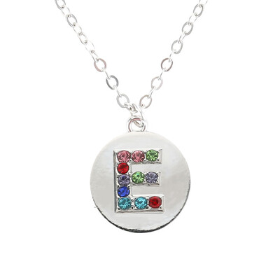 Silver Alphabet Initial Letter A To Z Pendant Necklace Colorful Rhinestone Pendant Birthday Gifts Christmas Gifts For Women Girls
Silver Alphabet Initial Letter A To Z Pendant Necklace Colorful Rhinestone Pendant Birthday Gifts Christmas Gifts For Women Girls