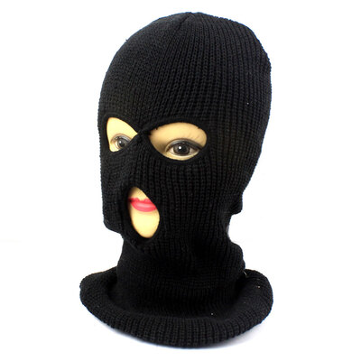 Funny Tricky Full Face Cover Hat Three Holes Front Mask Winter Riding Knit Warm Cap Stretchable Beanie
Funny Tricky Full Face Cover Hat Three Holes Front Mask Winter Riding Knit Warm Cap Stretchable Beanie