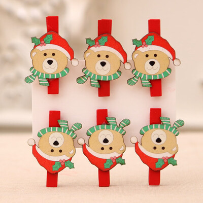 6Pcs\Set Christmas Santa Claus Snowman Bear Elk Wooden Photo Clothespin Craft Clips Diy Christmas Ornaments
6Pcs\Set Christmas Santa Claus Snowman Bear Elk Wooden Photo Clothespin Craft Clips Diy Christmas Ornaments