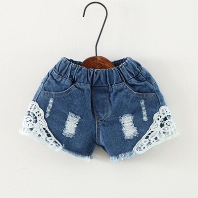 2-12Y Girls Lace Hole Jeans Shorts Cowboy Kids Girls Cute Shorts Jeans Short Lace Pocket Denim Shorts Children
2-12Y Girls Lace Hole Jeans Shorts Cowboy Kids Girls Cute Shorts Jeans Short Lace Pocket Denim Shorts Children
