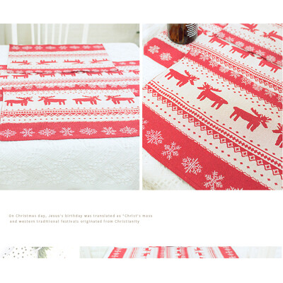 Christmas Table Runner Placemat Set Elegant Table Decoration Party Dining Tablecloth
Christmas Table Runner Placemat Set Elegant Table Decoration Party Dining Tablecloth