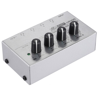 HA400 Ultra-compact 4 Channels Mini Audio Stereo Headphone Amplifier with Power Adapter
HA400 Ultra-compact 4 Channels Mini Audio Stereo Headphone Amplifier with Power Adapter