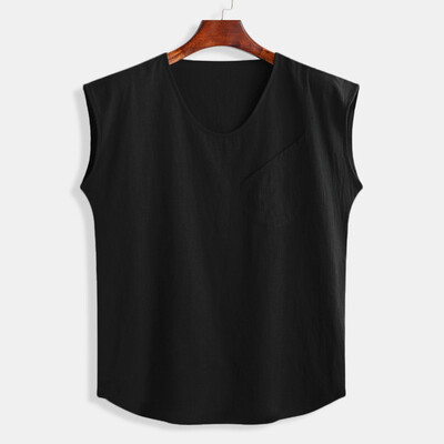Toponeto Mens Baggy Cotton Linen Solid Pocket Sleeveless O-Neck Vest Tank Tops Blouses
Toponeto Mens Baggy Cotton Linen Solid Pocket Sleeveless O-Neck Vest Tank Tops Blouses