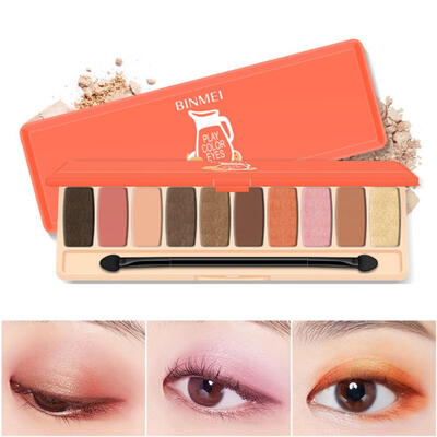 Retro Style Peach Makeup Pearlescent Matte 10 Colors Eye Shadow Natural And Luster Makeup Effect Accessorices Charming
Retro Style Peach Makeup Pearlescent Matte 10 Colors Eye Shadow Natural And Luster Makeup Effect Accessorices Charming