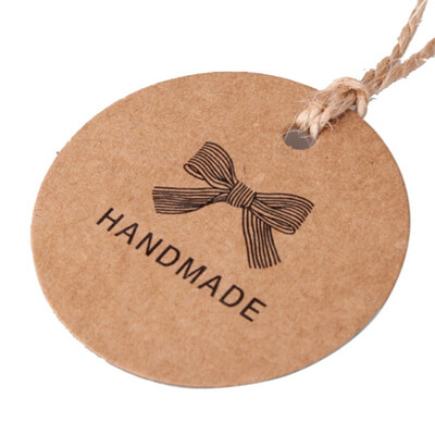 Handmade Round Kraft Packing Gift Tag Bow Style Kraft Paper Hang Tags Label Cards DIY Handmade Hemp Dedicated Rope
Handmade Round Kraft Packing Gift Tag Bow Style Kraft Paper Hang Tags Label Cards DIY Handmade Hemp Dedicated Rope