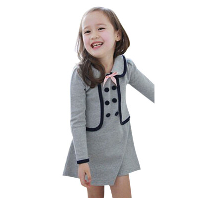 Autumn Casual Baby Girls Long Sleeve Fake 2 Piece Design Dress With Bowknot Kids Dresses
Autumn Casual Baby Girls Long Sleeve Fake 2 Piece Design Dress With Bowknot Kids Dresses