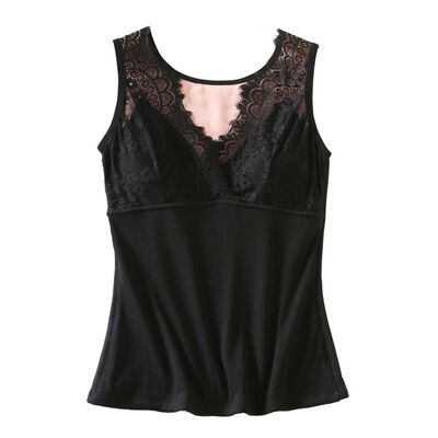 Fashion Ladies Solid Color Lace Stitching V-Neck Plus Velvet Warm Vest Women Tops Autumn Winter Chest Pad Vest Camis Female
Fashion Ladies Solid Color Lace Stitching V-Neck Plus Velvet Warm Vest Women Tops Autumn Winter Chest Pad Vest Camis Female