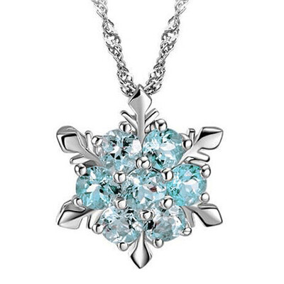 Natural Temperament Zircon Gemstone Necklace Silver Plated Snowflake Pendant Necklace Christmas Gift
Natural Temperament Zircon Gemstone Necklace Silver Plated Snowflake Pendant Necklace Christmas Gift