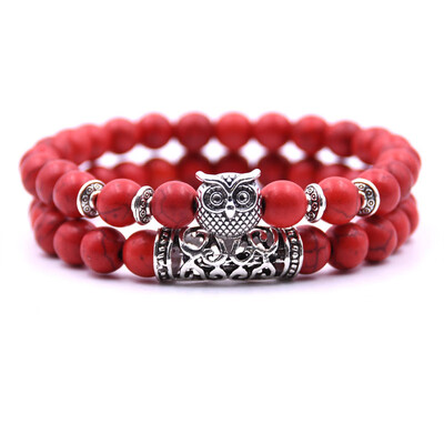 18 Colors 2PcsSet Owl Lava Stone Bracelet Set Tiger Eye Stone Charm Bracelets Bangles
18 Colors 2PcsSet Owl Lava Stone Bracelet Set Tiger Eye Stone Charm Bracelets Bangles