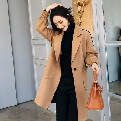 Woollen outerwear womens long - cut 2018 new autumn winter chic cocoon - shaped woolen overcoat
Woollen outerwear womens long - cut 2018 new autumn winter chic cocoon - shaped woolen overcoat